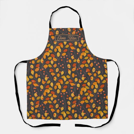 Eigene Herbstleaves und Berries Schürze (Vorderseite)