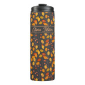 Eigene Herbstleaves und Berries Thermosbecher (Vorderseite)
