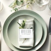 Eigene Hochzeit mit "Sitz" Platzkarte