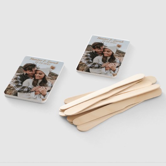 Eigene Hochzeit- oder Verlobung-Handfan Fächer (Non-assembled)