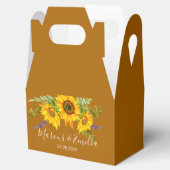 Eigene Hochzeit von Herbst-Sonnenblumen Geschenkschachtel (Geöffnet)