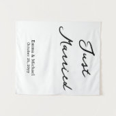 Eigene Hochzeitsbanner Personalisierte Zeremonie U Wandteppich (Vorderseite (Horizontal))