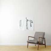 Eigene Hochzeitsbanner Personalisierte Zeremonie U Wandteppich (Beispiel (Horizontal))