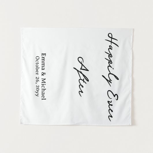 Eigene Hochzeitsbanner Personalisierte Zeremonie U Wandteppich (Vorderseite (Horizontal))