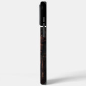 Eigene Holzsignatur von Elch und Sternen Case-Mate iPhone Hülle (Rückseite / Links)