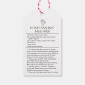 Eigene Honey Hazelnut Brie Labels Geschenkanhänger (Rückseite)