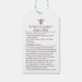 Eigene Honey Hazelnut Brie Labels Geschenkanhänger (Rückseite)