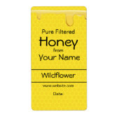 Eigene Honey Labels Honeycomb anpassbarer Text (Vorne)