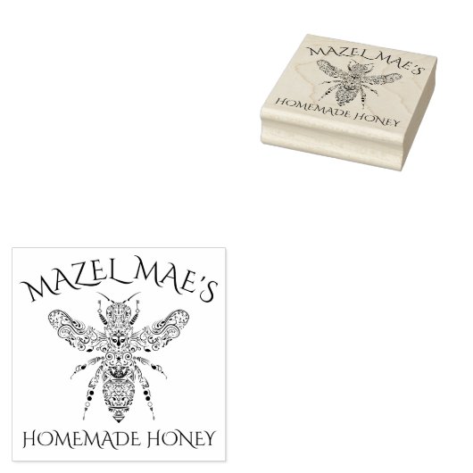 Eigene Honigmarke Gummistempel (Stempel)