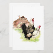 Eigene Hühnerzucht Einladung (Vorne/Hinten)