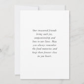 eigene Hunde-Foto-Beileid-Karte Einladung (Rückseite)