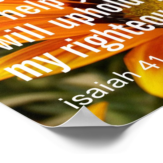 Eigene Inspirationsblume Sonnenblume Poster (Ecke)