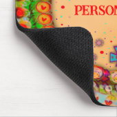 Eigene Inspirivität von Whimsical Hearts und Blume Mousepad (Ecke)