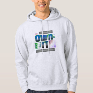 Eigene IT Abstrakt Line Art Text Design Hoodie