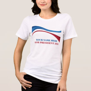 Eigene Kandidatur für Präsident Frauen hinzufügen Tri-Blend Shirt