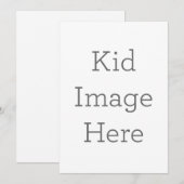 Eigene Kid-Einladung Einladung (Vorne/Hinten)