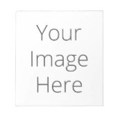 Eigene kleine 5,5" x 6" Notepad - 40 Seiten Notizblock (Vorderseite)