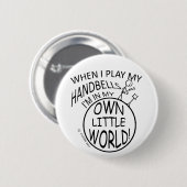 Eigene Kleine Welt-Handglocken Button (Vorne & Hinten)