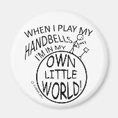 Eigene Kleine Welt-Handglocken Magnet (Vorne)