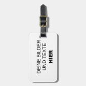 Eigene Kofferanhänger gestalten (Vorderseite vertikal)