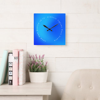 Eigene Kreation 10,75" Acryl-Quadrat Quadratische Wanduhr