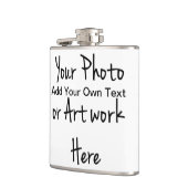 Eigene Kunst, Foto, Text hinzufügen Flachmann (Links)