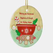 Eigene Lebkuchen Weihnachtskochtopf Keramik Ornament (Rechts)