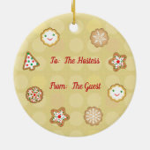 Eigene Lebkuchen Weihnachtskochtopf Keramik Ornament (Hinten)