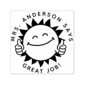 Eigene Lehrer geben Briefmarke zurück zur Schulson Permastempel (Design)