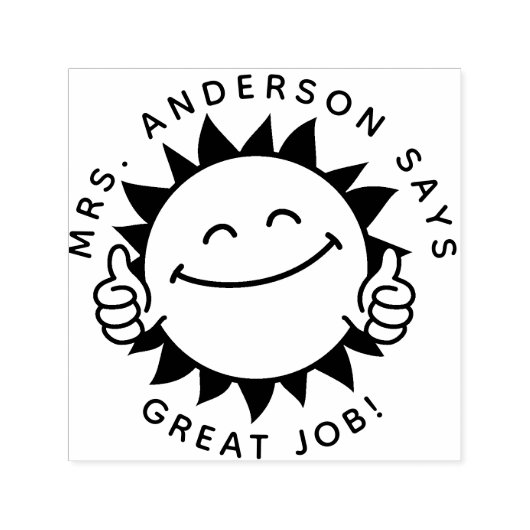 Eigene Lehrer geben Briefmarke zurück zur Schulson Permastempel (Design)