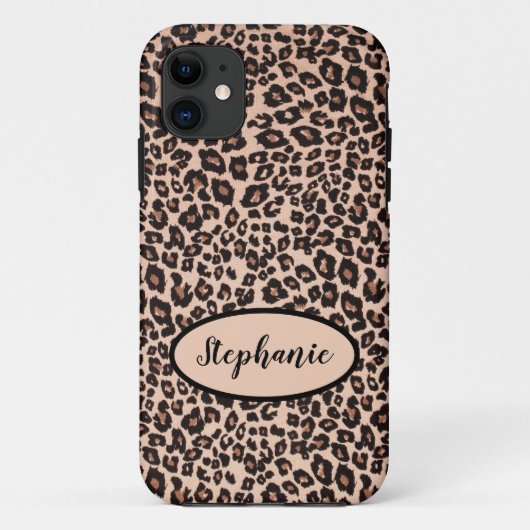 Eigene Leopard-Tierdruckzelle iPhone-Case Case-Mate iPhone Hülle (Rückseite)