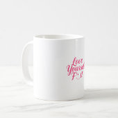 Eigene Liebe Inspirationsdesign Kaffeetasse (Vorderseite Links)