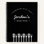 Eigene Liebe mit Koch Rezept Notizblock (Vorderseite)