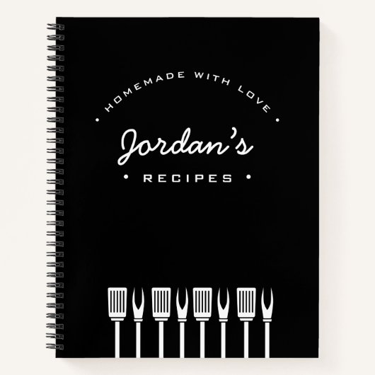 Eigene Liebe mit Koch Rezept Notizblock (Vorderseite)