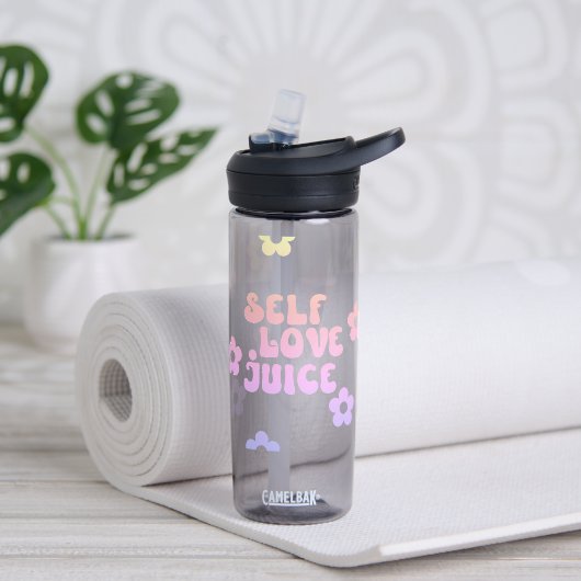 Eigene Liebe Retro Floral Trinkflasche (Yoga)