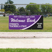 Eigene Lila Begrüßung zurück zum Schulbanner Banner (Insitu)