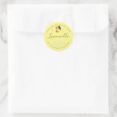 Eigene Limoncello-Gelbe Marke Runder Aufkleber (Tasche)