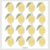 Eigene Limoncello Label Lemon Stickers (Blatt)