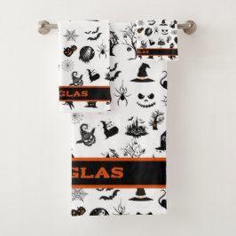 Eigene Löffel und lustiges Halloween Bath Badhandtuch Set