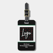 Eigene Logo-Golf-Turnier individuell gestalten Gepäckanhänger (Vorderseite vertikal)