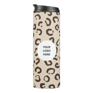 Eigene Logo-Leopard-Druck Thermal-Tumbler Thermosbecher