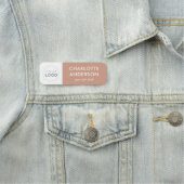 Eigene Logo Mitarbeiter Stellenbezeichnung Terraco Namensschild (Beispiel)