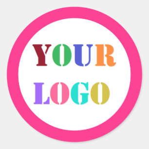 Eigene Logo- oder Foto-Geschenkaufkleber - Ihre Fa Runder Aufkleber