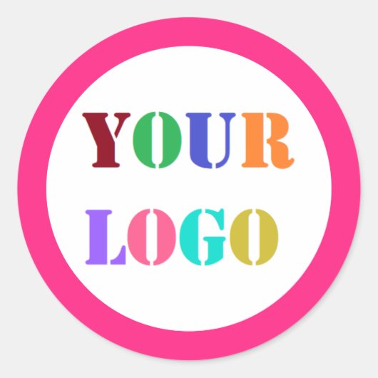 Eigene Logo- oder Foto-Geschenkaufkleber - Ihre Fa Runder Aufkleber (Vorderseite)