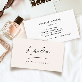 Eigene Logo-Signatur Moderne Minimalistische sozia Visitenkarte