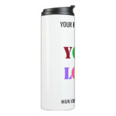 Eigene Logo- und Textförderungswärme Thermosbecher (Nach links gedreht)