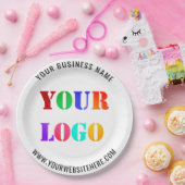 Eigene Logo-Werbeaktion für Ihr Business Paper-Tel Pappteller (Party)