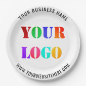 Eigene Logo-Werbeaktion für Ihr Business Paper-Tel Pappteller (Vorderseite)