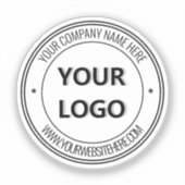 Eigene Logo-Werbeaktion Personalisiert Aufkleber (Vorderseite)