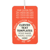 Eigene Logo-Werbeaktion RED Car Air Freshener Autolufterfrischer (Vorderseite)